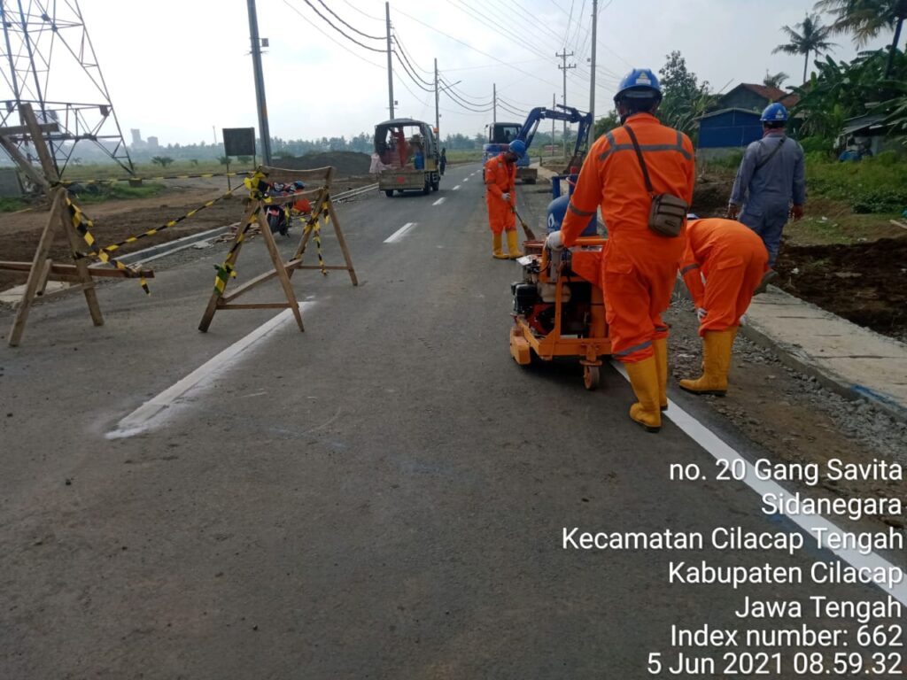 Jasa Dan Harga Pengecatan Marka Jalan Per Meter | Aplikator Marka Jalan Kuning Per Meter